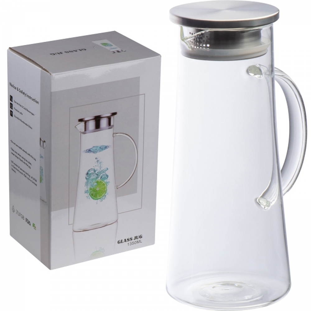 Dzbanek szklany z sitkiem 1350 ml ELLIOTT - obrazek 2