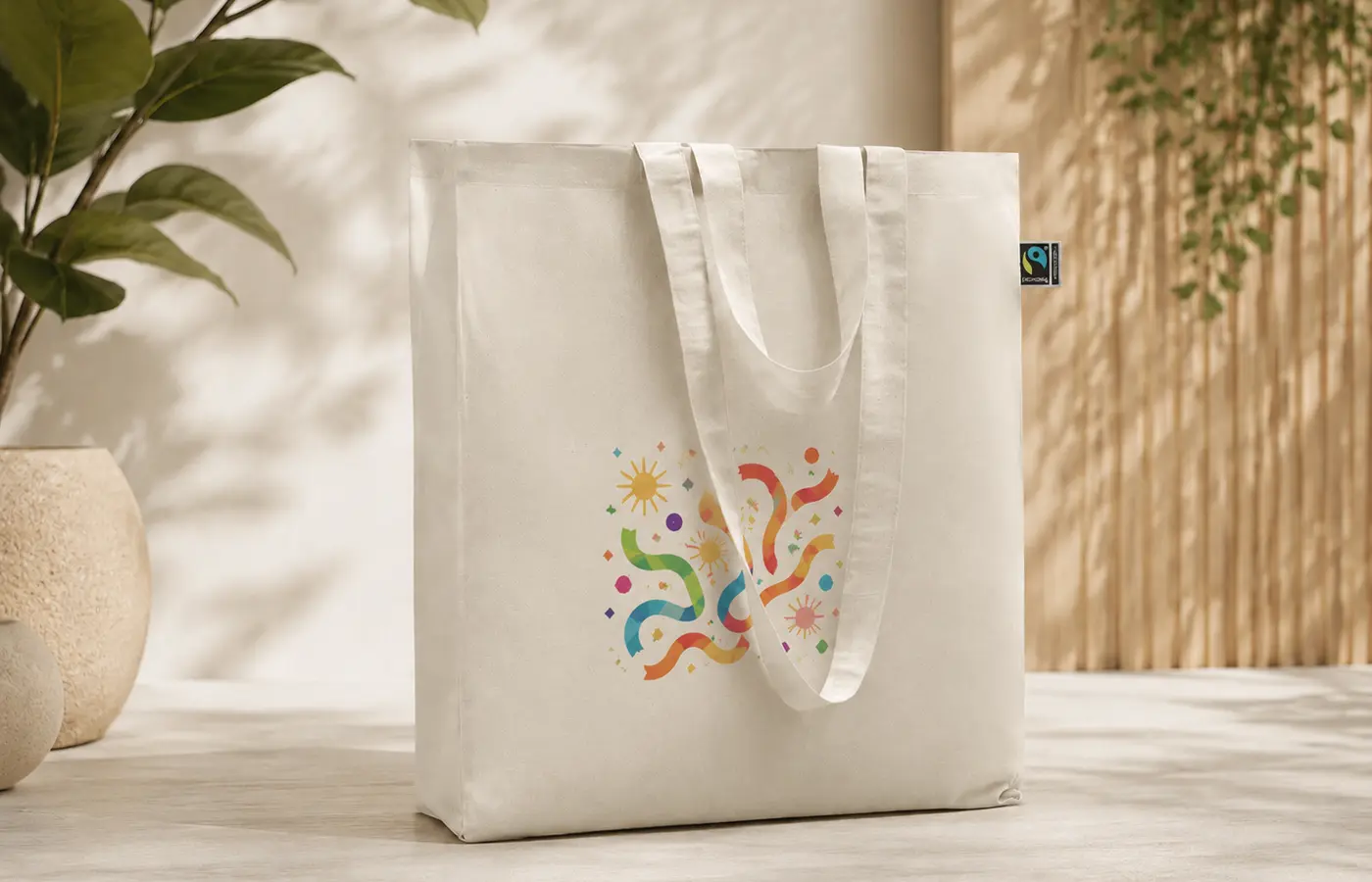 Torba Fairtrade MO2094 w naturalnym kolorze