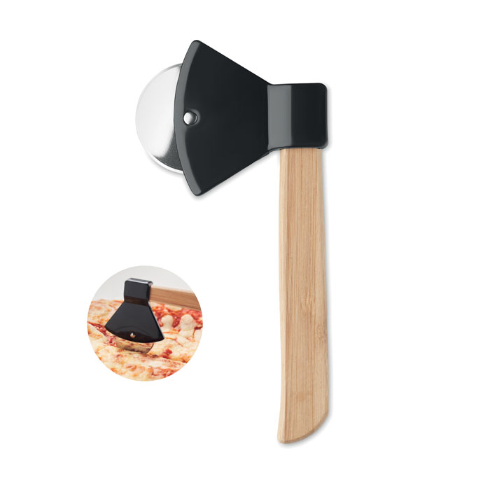 Nożyk do pizzy w kształcie siekiery — Czarny