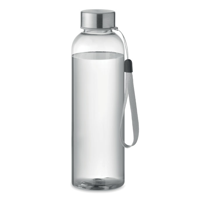 Butelka Tritan Renew ze stalowym uchwytem — 500 ml — Przezroczysty