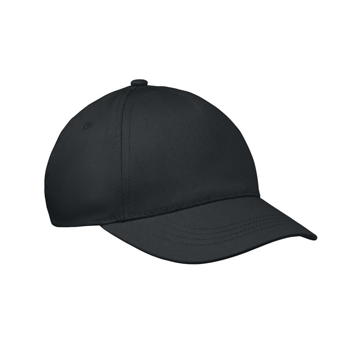 Dziecięca czapka z daszkiem — 180 g/m² — Czarny
