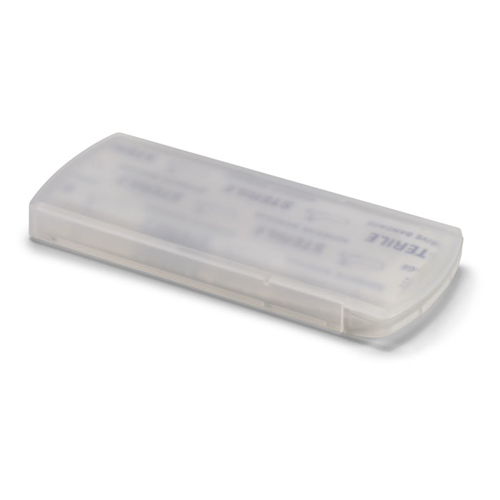 Plastry w plastikowym pudełku — 5 sztuk — Przezroczysty