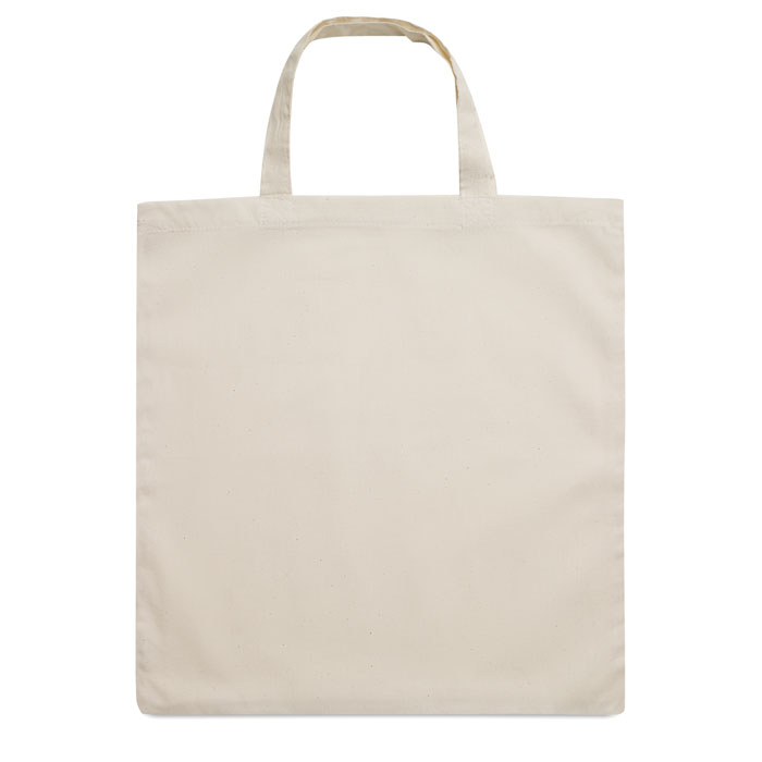 Torba bawełniana z krótkimi uchwytami — 140 g/m² — Beżowy