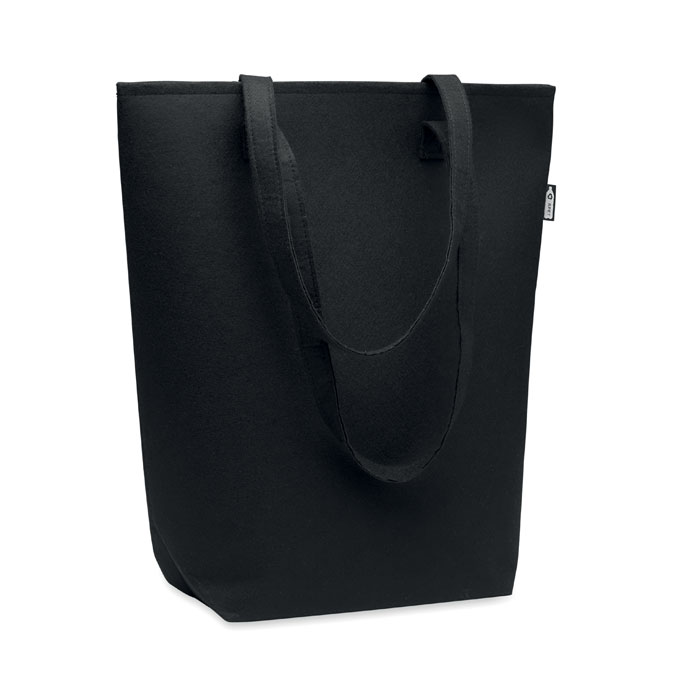 Torba z filcu RPET — 1 mm — Czarny