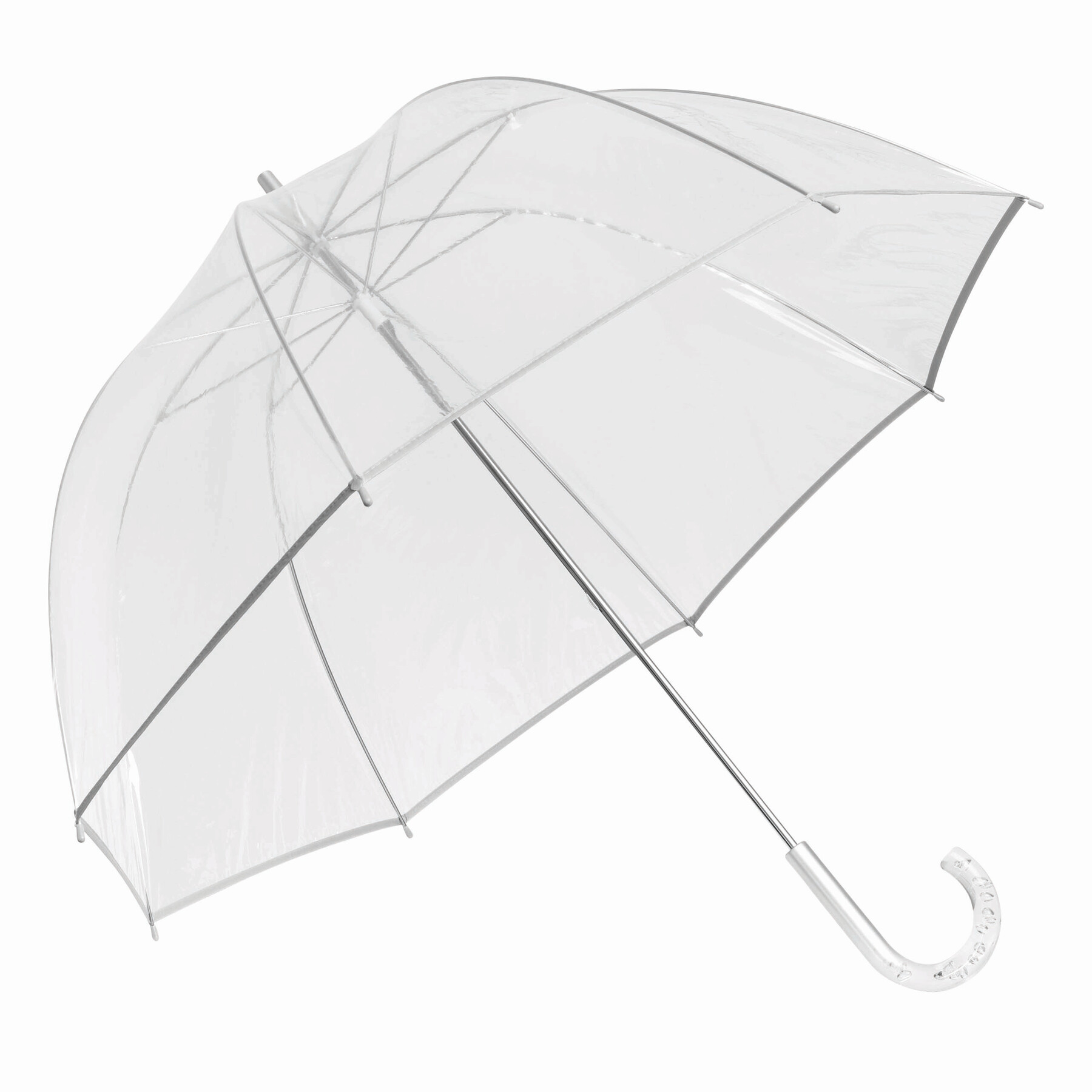 Parasol — Srebrny / transparentny
