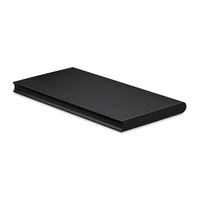 Solarny powerbank aluminiowy 8 000 mAh — Czarny