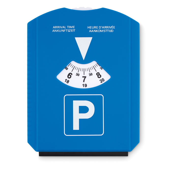 Skrobaczka z zegarem parkingowym — Niebieski