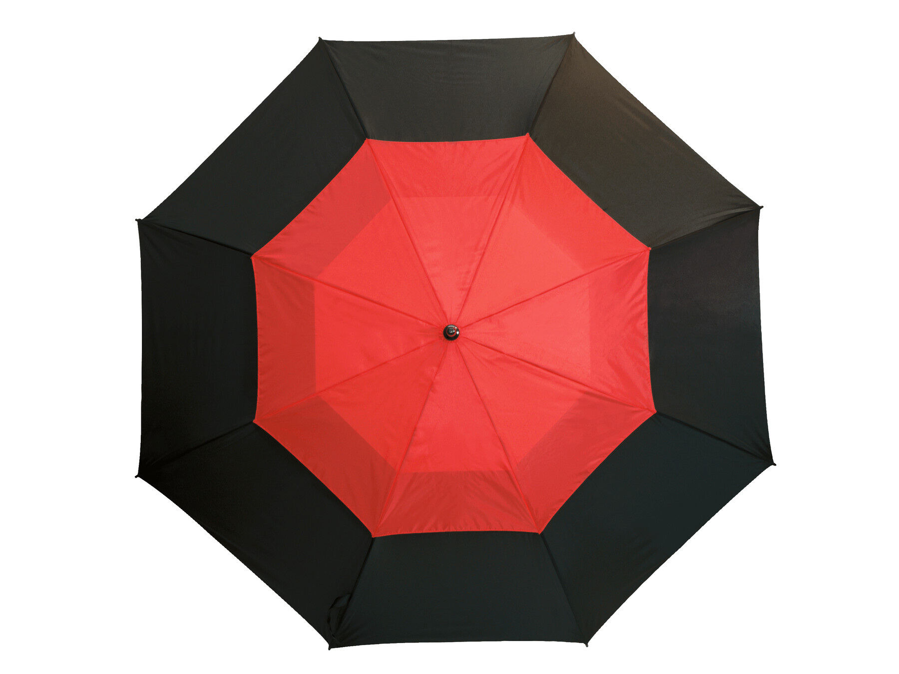Parasol typu golf — Czarny / czerwony