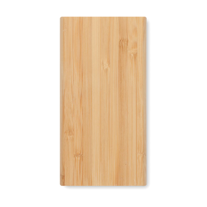 Bambusowy powerbank 6 000 mAh, 15 W — Naturalny bambus