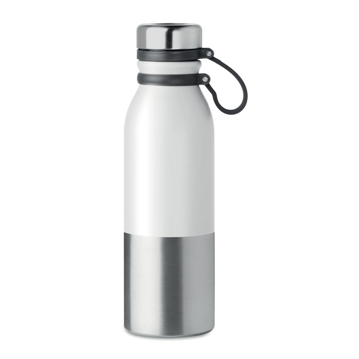 Malowana proszkowo butelka stalowa — 600 ml — Biały