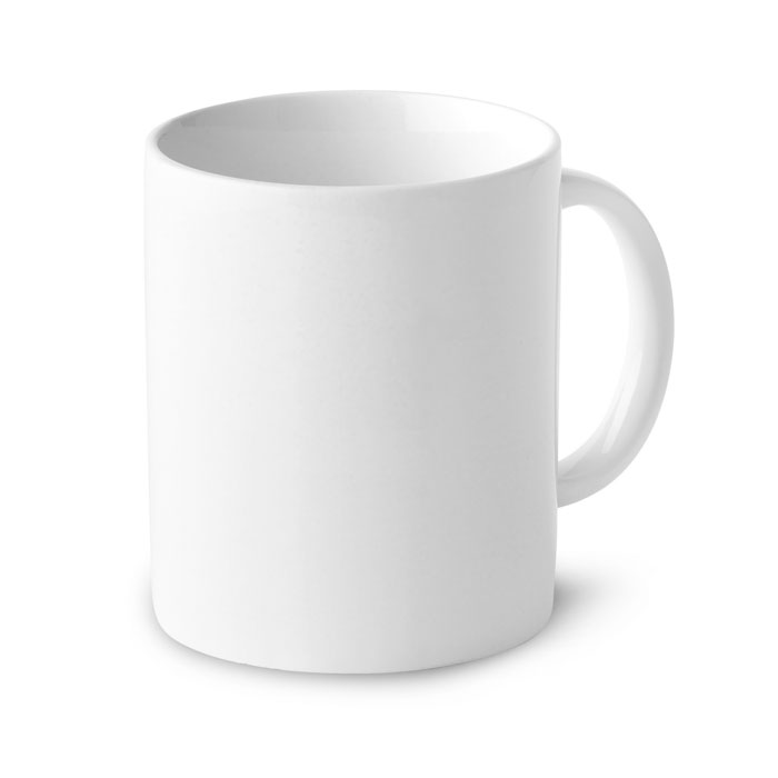 Klasyczny kubek ceramiczny — 300 ml — Biały