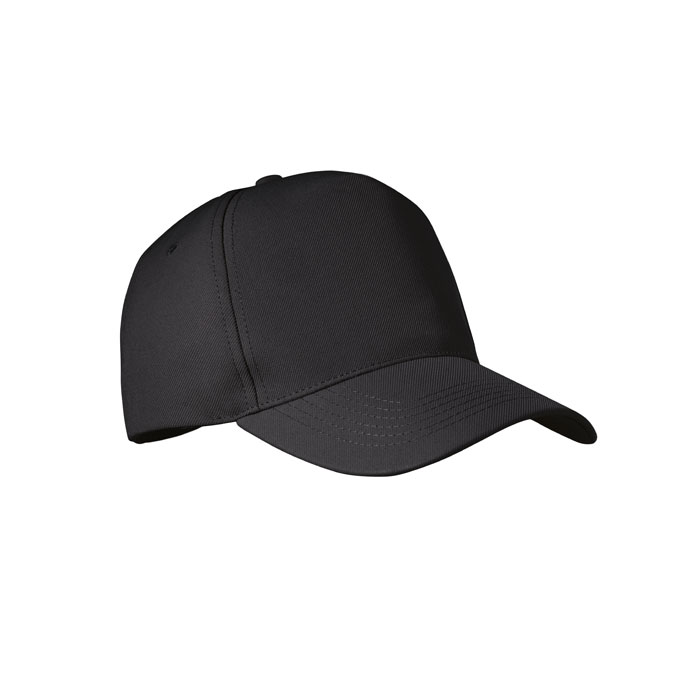 Czapka z daszkiem RPET — 210 g/m² — Czarny