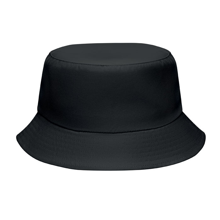 Poliestrowa czapka z daszkiem — 150 g/m² — Czarny