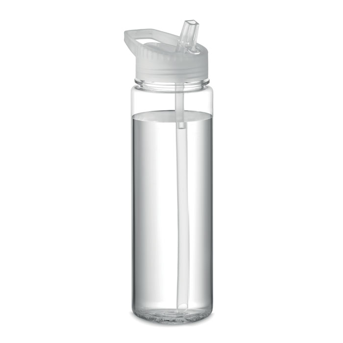 Butelka Tritan Renew ze składanym ustnikiem — 650 ml — Przezroczysty