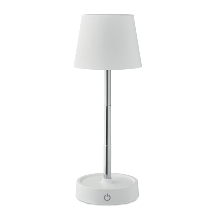 Wysuwana lampa stołowa LED z akumulatorem — Biały