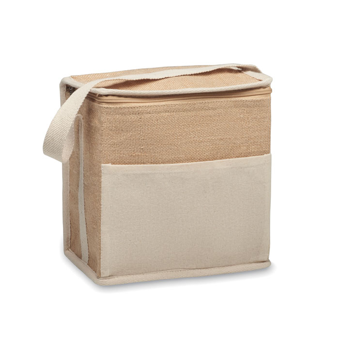 Jutowa torba chłodząca — 3 l — Beżowy