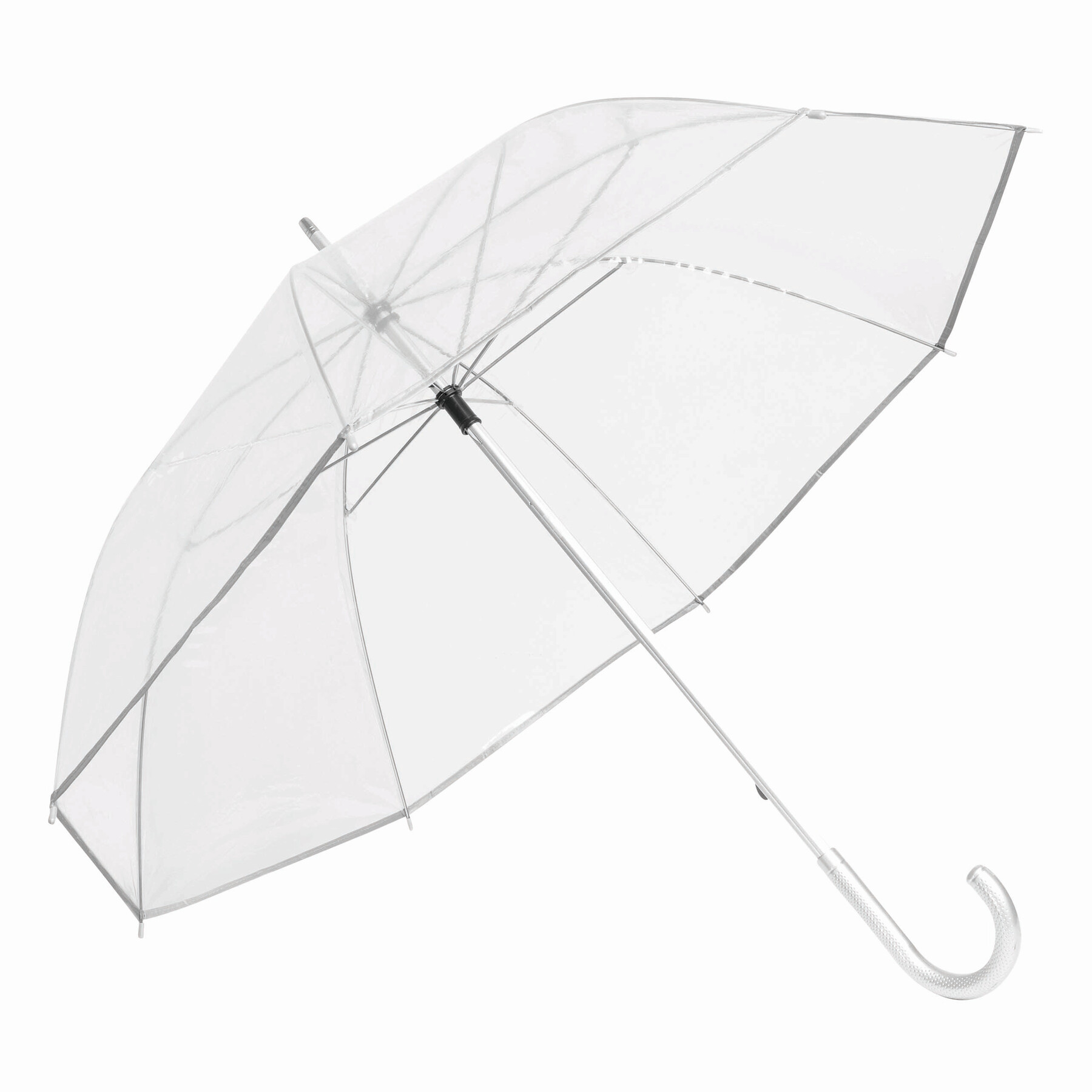 Parasol — Srebrny / transparentny