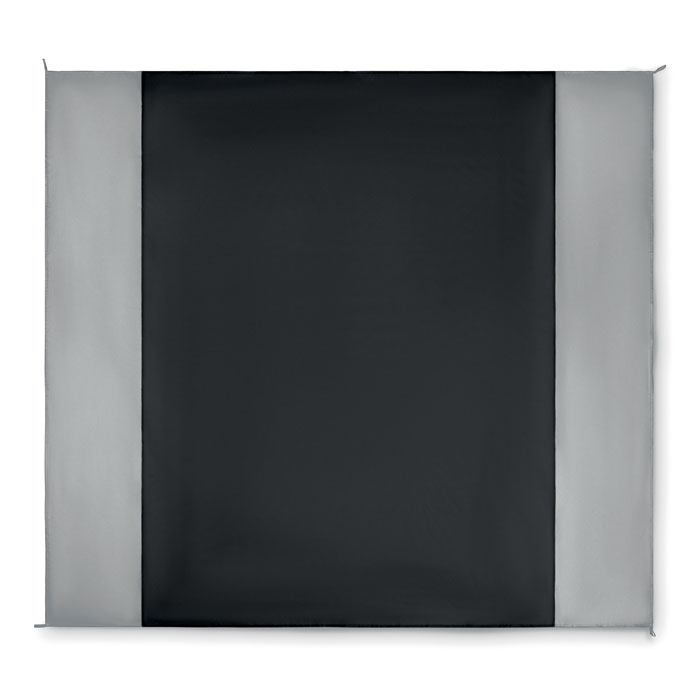 Lekka mata plażowa z torbą — 200 × 210 cm — Czarny