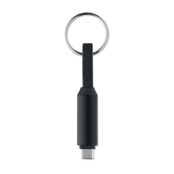 Brelok z kablem 60 W i ekranem LED — Czarny