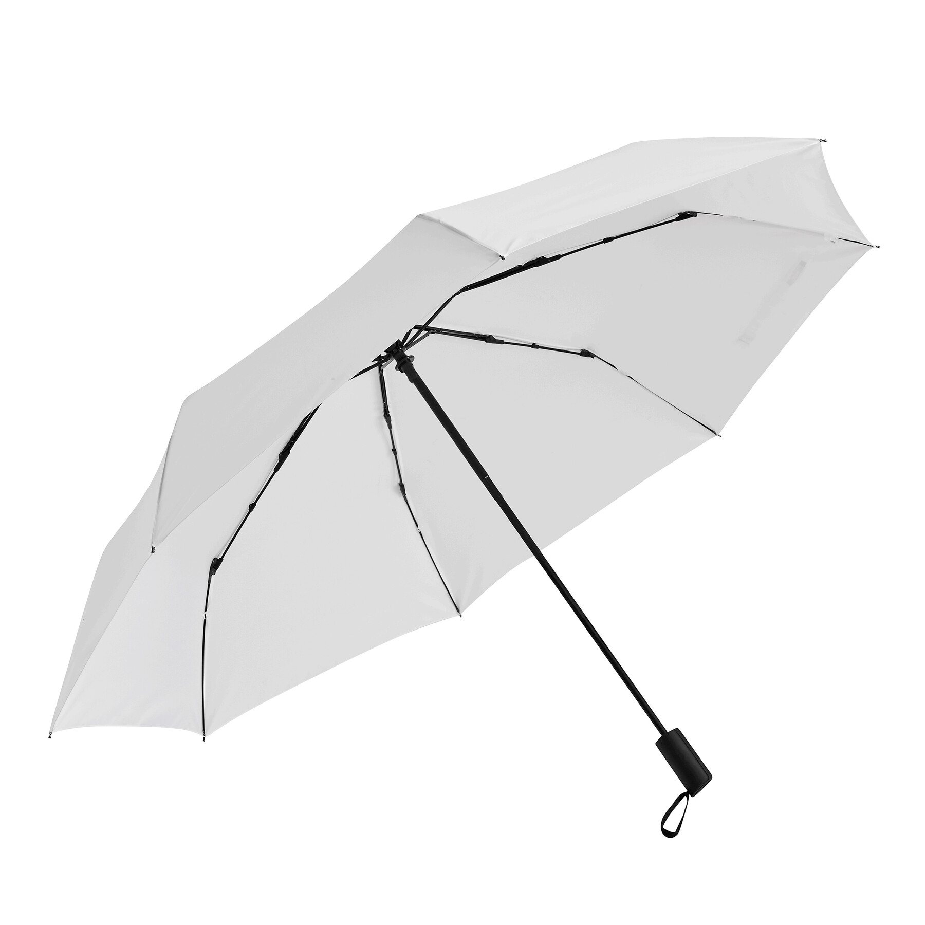 Automatyczny, wiatroodporny, kieszonkowy parasol — Biały