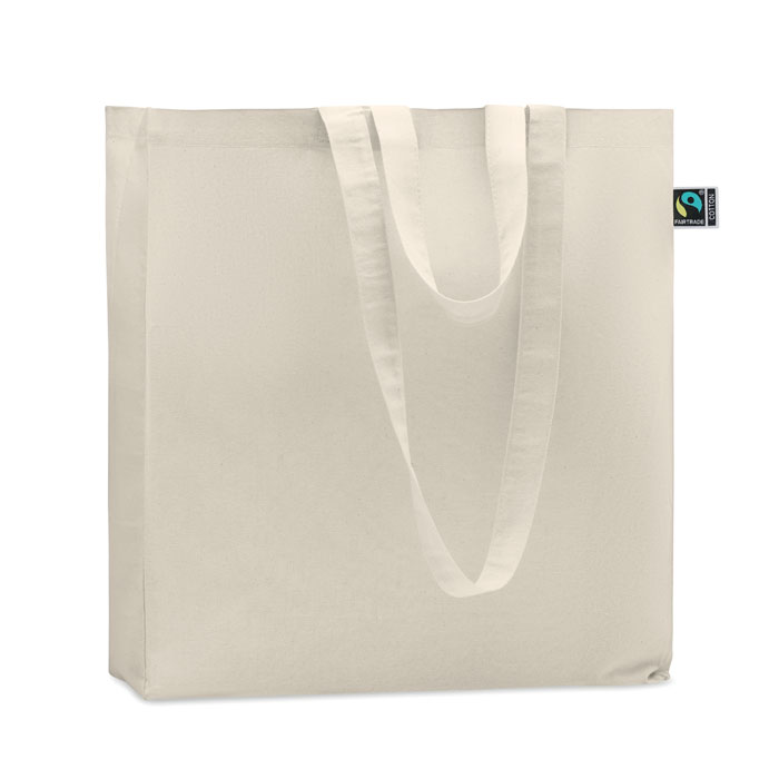 Torba bawełniana Fairtrade z klinem — Beżowy